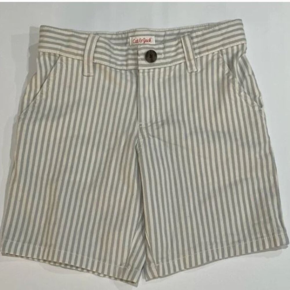 3/$15  Cat & Jack- Boys' Pinstripe Flat Front Shorts w/Pockets